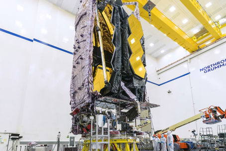 James Webb rymdteleskop packat för resa