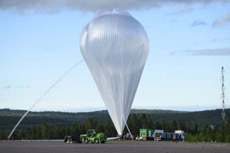 Transat 2024 ballong lyfter från Esrange