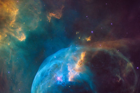 Hubble bubble nebula