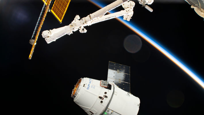 SpaceX Dragon närmar sig ISS