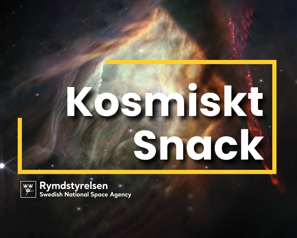 Text Kosmiskt snack över stjärnbild.